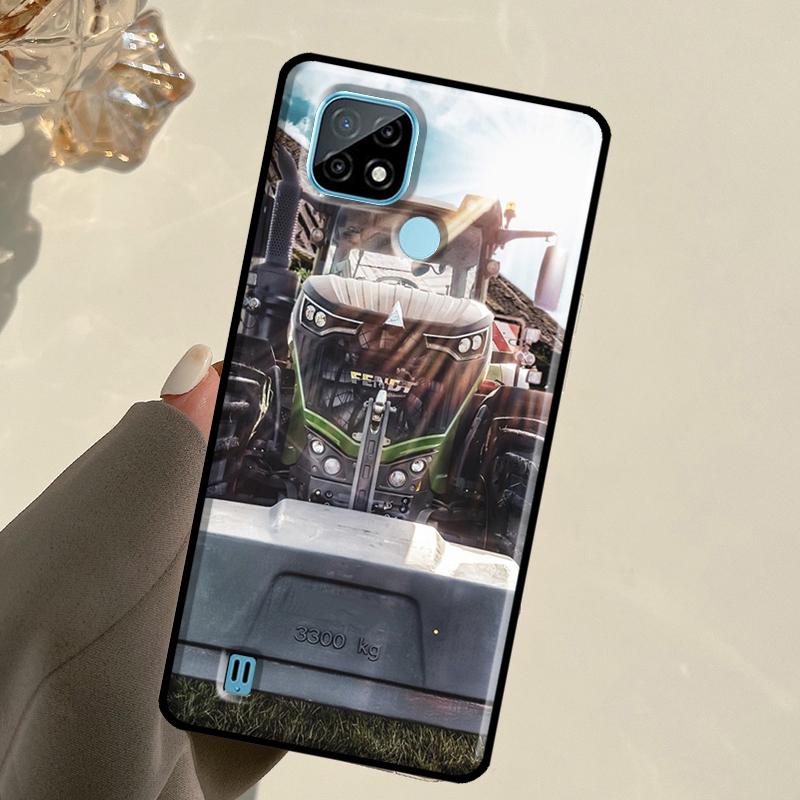 Чехол для телефона Realme 13 11 10 12 14 Pro Plus GT 5 6 6T GT7 Pro C67 C61 C53 C51 C21Y C25S C75 C55 с рисунком Сельскохозяйственный трактор