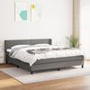 3129642 vidaXL Divan Bed with Mattress Dark Grey 160x200cm Fabric