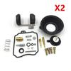 2 Sets Carburetor Repair Kit with Diaphragm Float for Yamaha XVS650 XVS 650 A V Star 650