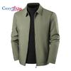 Men's Lightweight Jackets Full Zip Up Light Coat Laydown Collar Jacket Casual Windbreaker Jacket with Zip Pockets