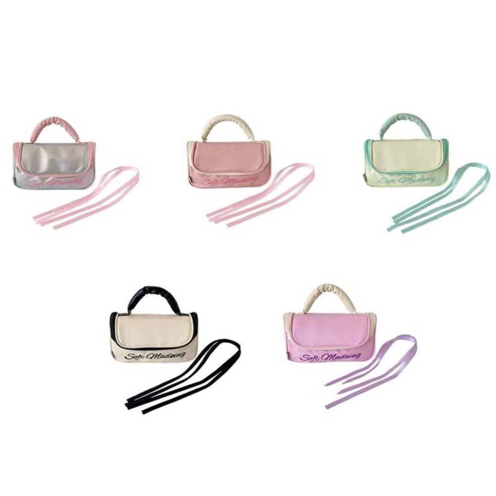 PU Leather Bow Stationery Bag Desktop Storage Bow Pencil Pouch Korean Style Pencil Case  School