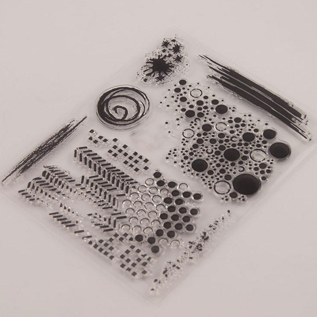 Прозрачные штампы с круглыми точками, несколько стилей для скрапбукинга, сделай сам, прозрачные штампы с круглыми точками