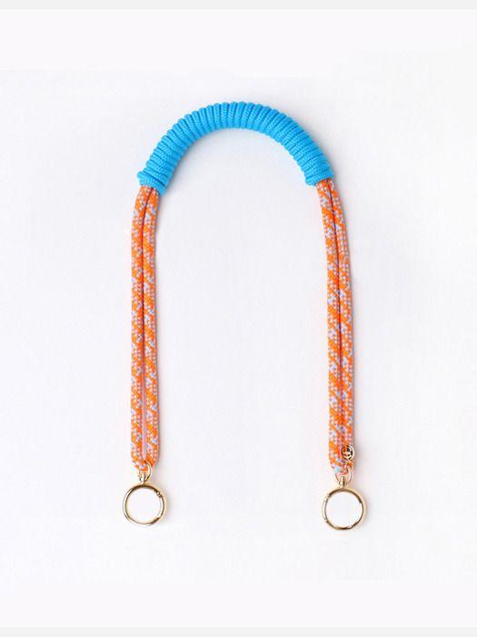 XIMDOMADO Ремешок для сумки макраме - Оранжевый и бледно-голубой