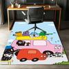 Barbapapa Printed Carpet,Rug,for Office Chair Living Room Bedroom Kitchen Room Decor Gifts.