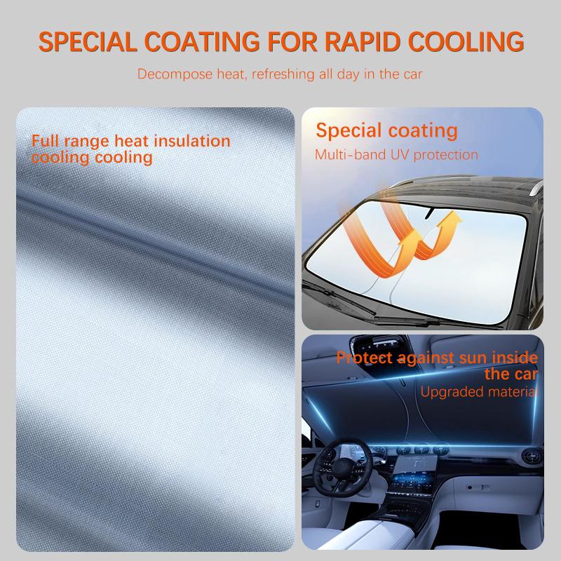 For Mercedes Benz GLC X253 X254 Car Sun Viso Front Window Windshield Sunshade Heat Insulation Summer Sun UV ProtectionWindshield Sunshades 1