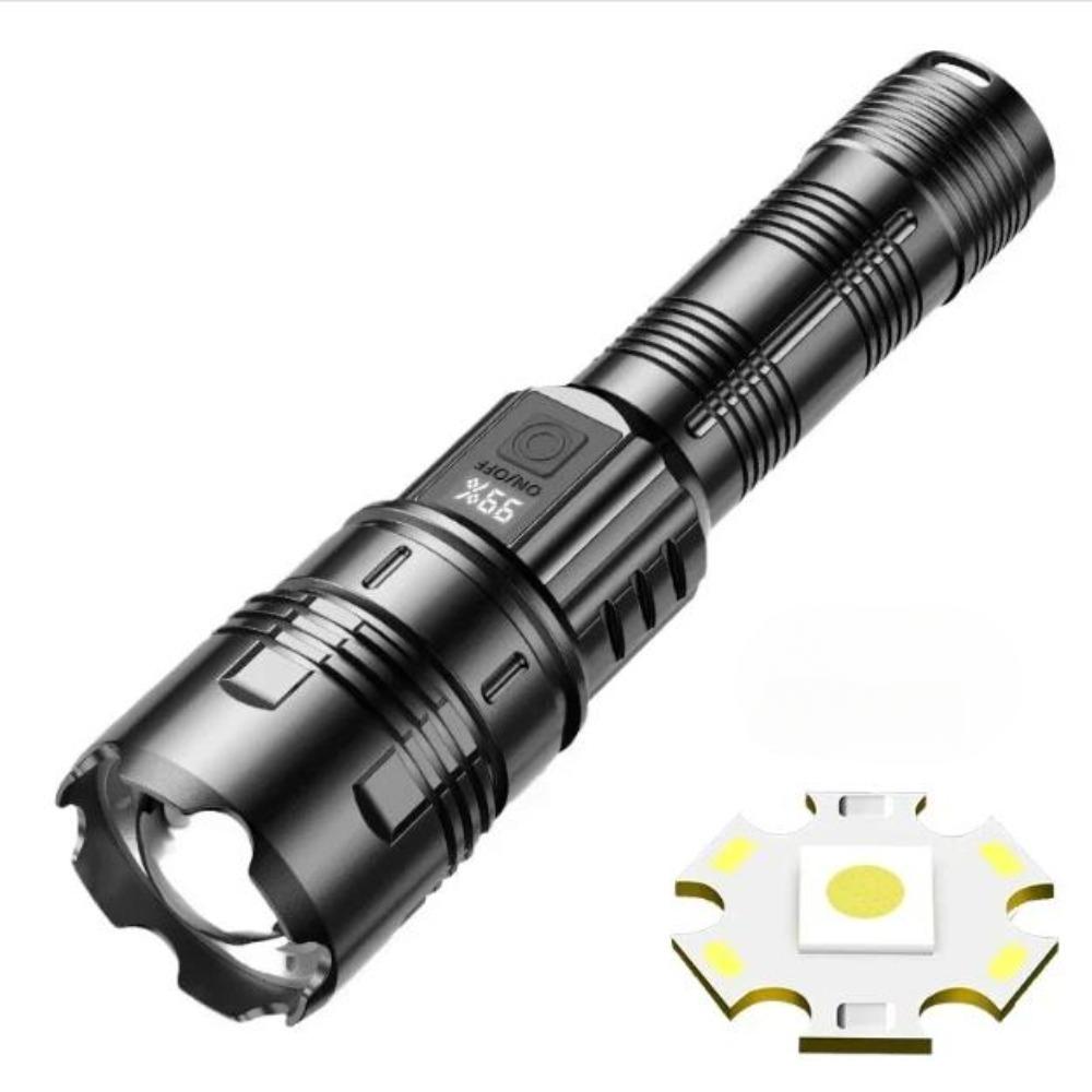 Ultra Bright Torch Built-in Battery Flash Light Emergency Spotlights 5km 1500W Most Powerful Led Flashlights