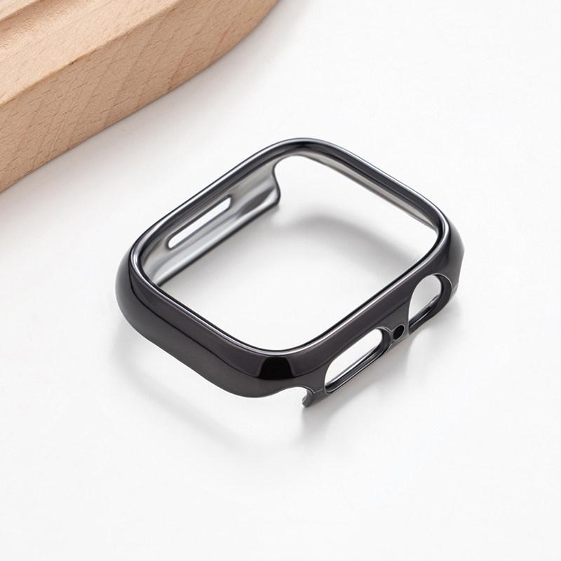 Чехол для Apple Watch Case 46мм 42мм 45мм 41мм 44мм 40мм Серия 11 10 9 7 8 6 SE Покрытие PC Бампер Оболочка iWatch Защитные Чехлы