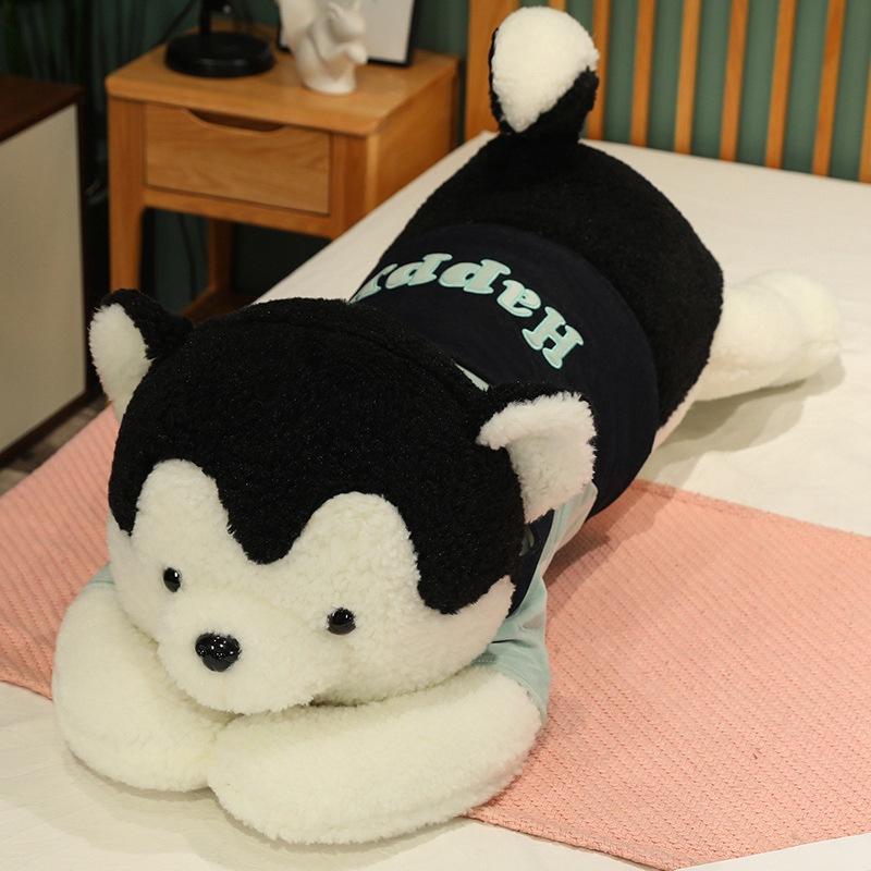 Большая кукла Хаски для пары, плюшевая игрушка, кукла-собака, подушка для сна для девочки, кукла-марионетка