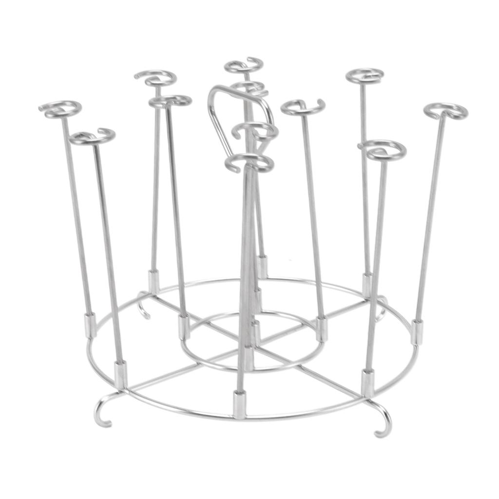 Skewer Stand Stainless Steel Vertical Barbecue Skewers Holder Fryer Accessories for 6 Quart Fryer