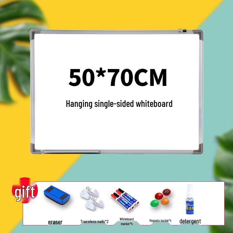 Большая мобильная настенная магнитная белая/черная доска