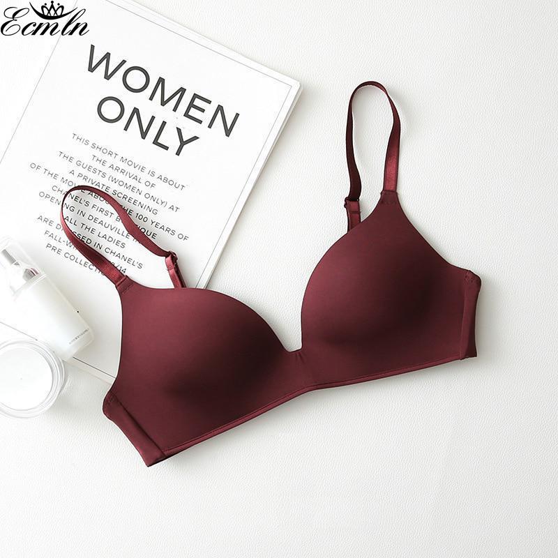 Женский бюстгальтер Push Up Поддерживающие бюстгальтеры Бесшовные бюстгальтеры на косточках с глубоким вырезом Мягкие удобные Inbarely Bras