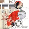 1 шт. Японская занавеска для душа укиё-э с кои, Сакура, Красное солнце, Узор снежной горы, Легко повесить, Модный декор для ванной