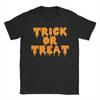 Men's Halloween TRICK or TREAT T Shirt Cotton Clothing Funny Short Sleeve Round Collar Tees Gift Idea T-Shirt