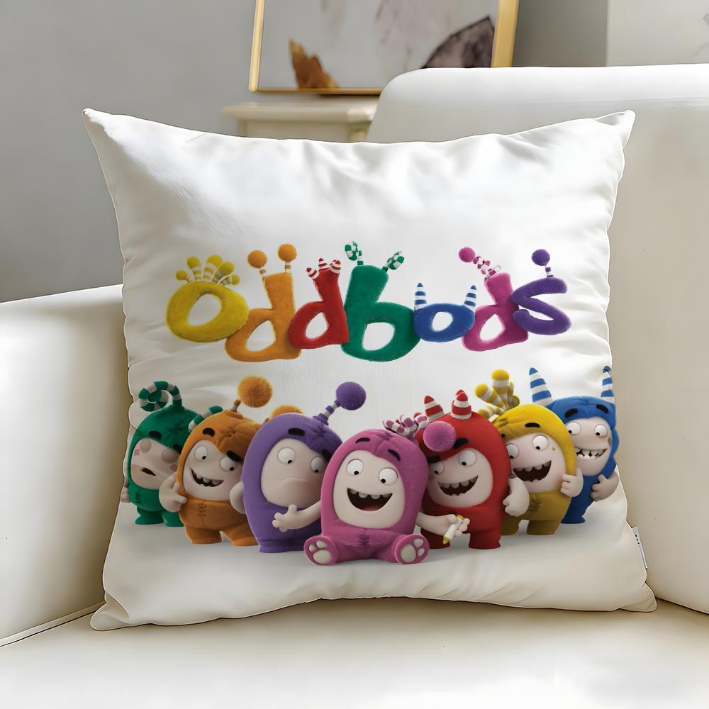 Популярный мультфильм Oddbods Наволочка Мягкая и Легко стирающаяся – Универсальная для Дивана, Кровати, Путешествий и Офиса