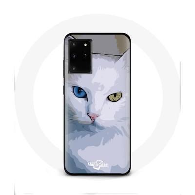 Coque Pour Samsung Galaxy S11 Plus Turc De Van Chat Oeil Bleu Et Oeil Jaune