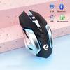 Gaming Mouse Rechargeable 2.4gwireless Bluetooth Mouse Mute Ergonomic Mouse For Computer Laptop Led Backlit Mice For Ios Android