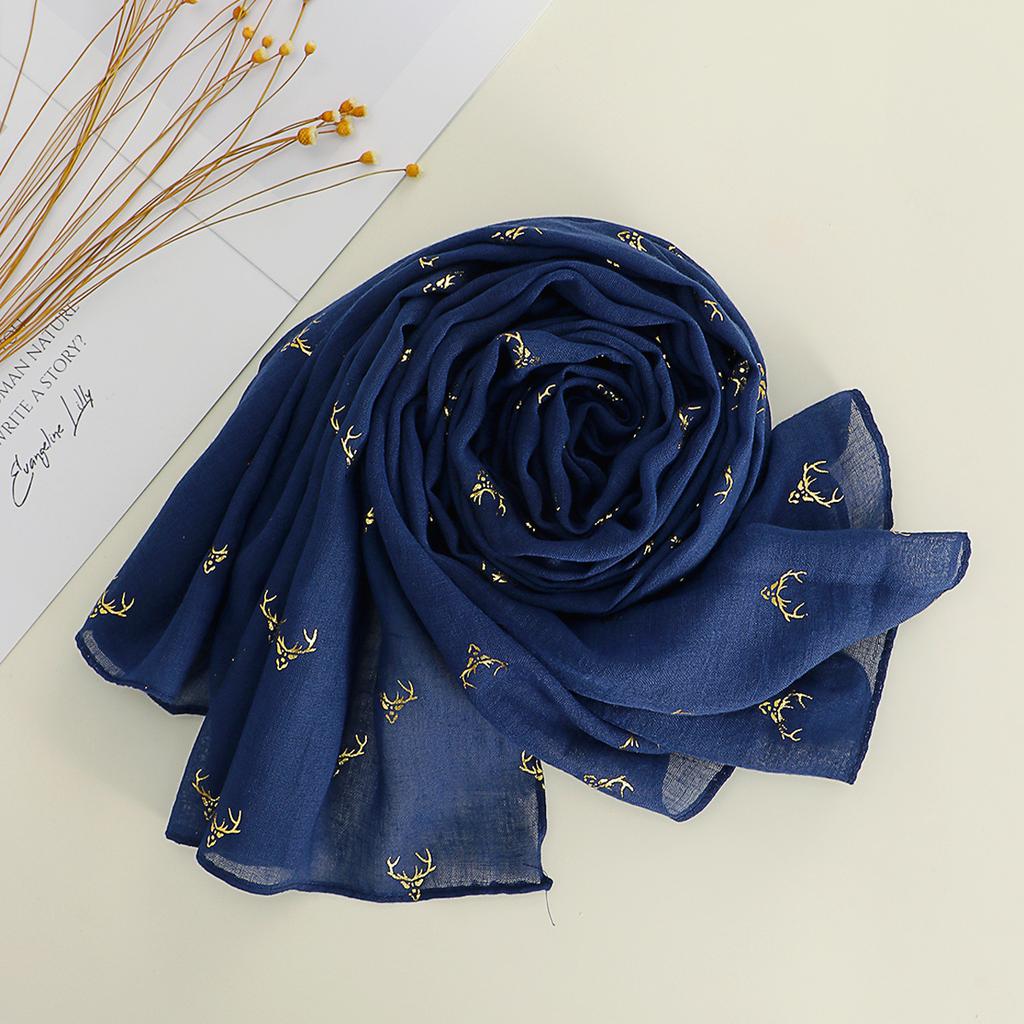 Cotton and Linen Scarf for Women In Spring Autumn and Winter Long Thin Silk Scarf Korean Version Versatile and Fashionable Beige Shawl