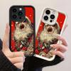 JT227 Дерзкий Панк Санта-Клаус Иллюстрация Электрогитара для iPhone 17 16 Pro Max Samsung S26 S25 Ultra A17 A16 A07 A56 Xiaomi 15T Redmi 15c Мягкий Чехол