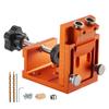 VEVOR Pocket Hole Jig Kit, 12 mm to 48 mm Adjustable, Jig Pocket Hole System with Step Drill, Hex Wrench, Drill Stop Ring, Square Drive Bit