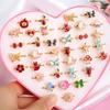 Lady Girls 36 Piece/Set Jewelry Optional Creative Fancy Shape Pretend Play Finger Rings Ring Toy