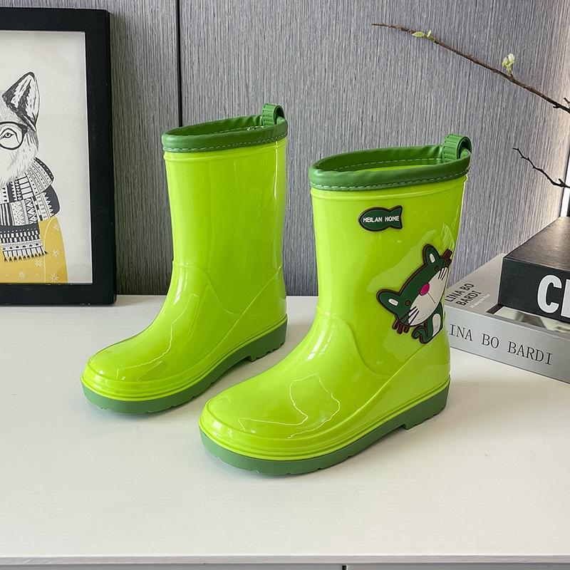 Toddler Kids Rain Boots Waterproof Rubber Rain Shoes