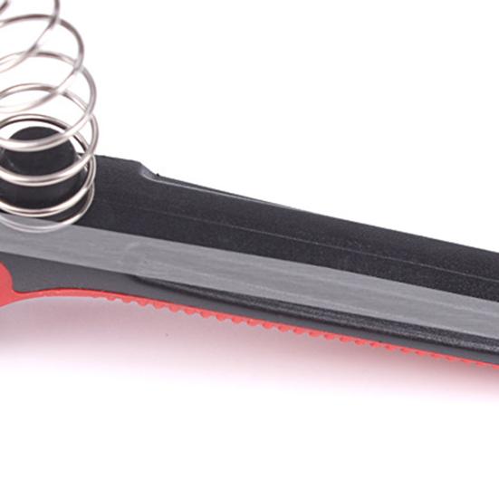 Ножницы для обрезки с острым лезвием, зубчатый край, предохранительный замок, пружина отскока, эргономичные ножницы для обрезки с заостренной головкой, товары для дома