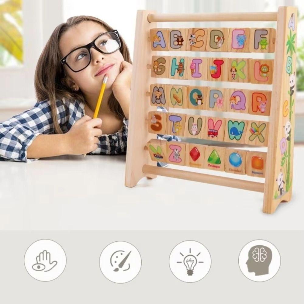 English Alphabet Letter Cognitive Toy Cartoon Pattern Early Education Board Children's Toy