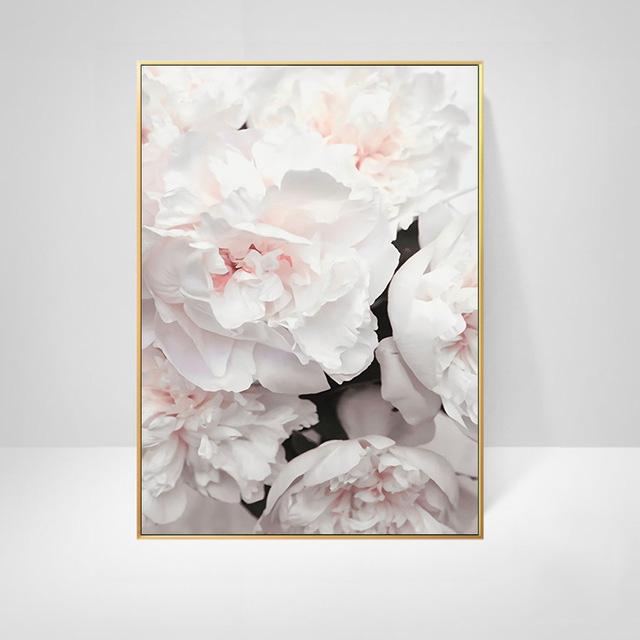 Pink Peony Canvas Painting Poster and Print Flower Letter Quote Nordic Wall Art Floral Picture Bedroom Decor Home Decoration Art