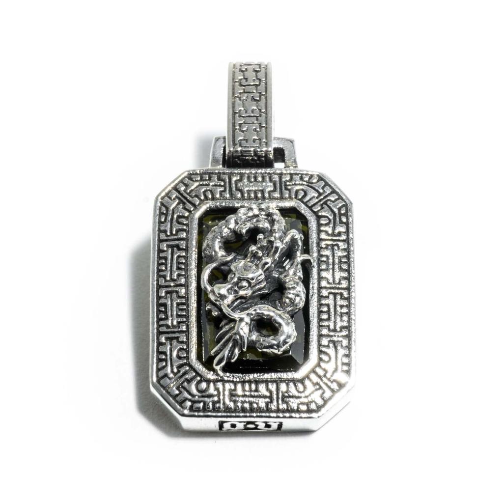 Accessories Dragon Pendant Pendant Top Silver Japanese Pattern [World Carmelo] Men's Women's