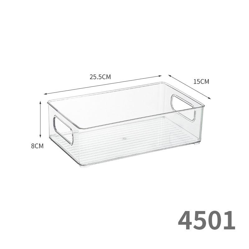 Transparent Acrylic Desktop Storage Box: Rectangular Mirror Cabinet for Cosmetics, Stationery, or Kitchen Essentials