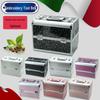 Professional Cosmetic and Manicure Tool Case: Portable Storage for Eyebrow, Eyelash, and Makeup Essentials