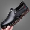 Мода 2025 Лето Осень Мужские кожаные туфли на мягкой подошве Деловой кэжуал Мода Большой размер Лоферы Мужские Однотонные Туфли для вождения Мужские