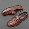 Модные мужские туфли из натуральной кожи, повседневная официальная обувь, удобная легкая прогулочная обувь, роскошные мужские туфли ручной работы для вождения, мокасины