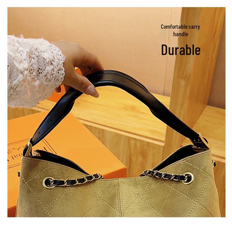 Vintage 2025 Diamond Lattice Hobo Tote: Large Capacity Casual Crossbody Shoulder Handbag