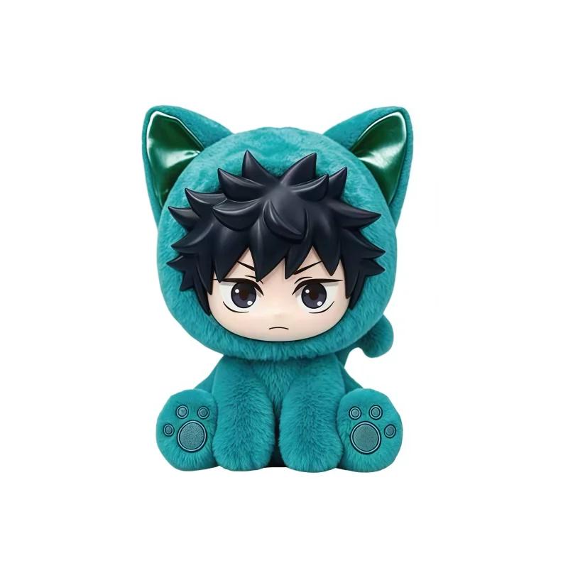 EAKI Jujutsu Kaisen Cat Sitting Party Blind Box Anime Figure Collectible Decor Ornament Birthday Gift Toy