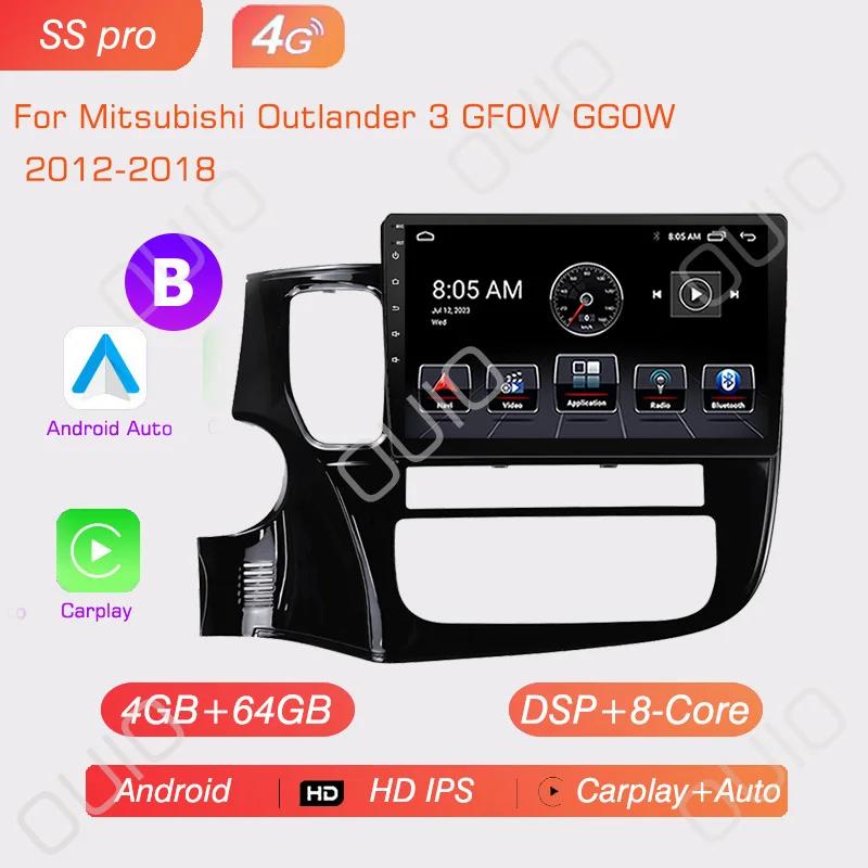 Android13 Carplay радио для Mitsubishi Outlander 3 GF0W GG0W 2012 2013-2018 стереосистема мультимедийный проигрыватель Android Auto GPS Navi