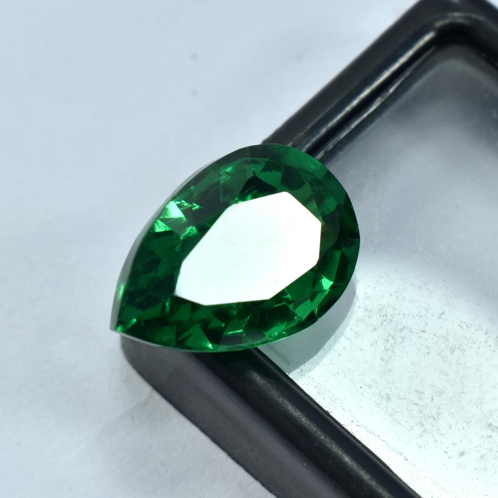 Natural Tsavorite Garnet Pear Cut Green 11.15 Ct Loose Gemstone