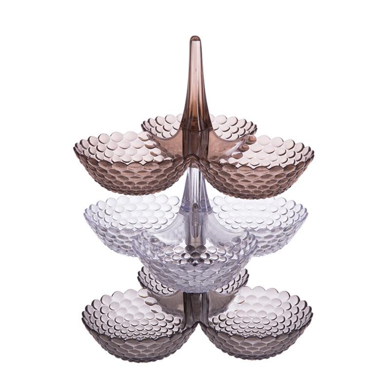 Съемная тарелка с фруктами, бытовая тарелка для закусок, посуда, поднос для десерта для гостиной