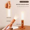 New Rechargeable USB Wood Color 3 In 1 Induction Wall Lamp - Elegant Bedside Lamp with Soft Torch for Cozy Corridor and Bedroom