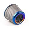 Universal Air Filter Stainless Steel Burnt Blue 3'' / 76mm Power Intake High Flow Cold Air Intake Filter Cleaner
