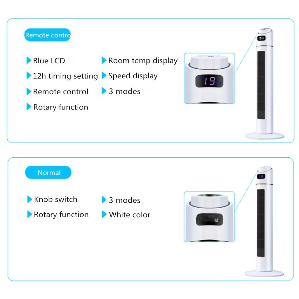 2000W 220V 3 Mode Digital Tower Heater Oscillating Space Heater Timer with Remote Control