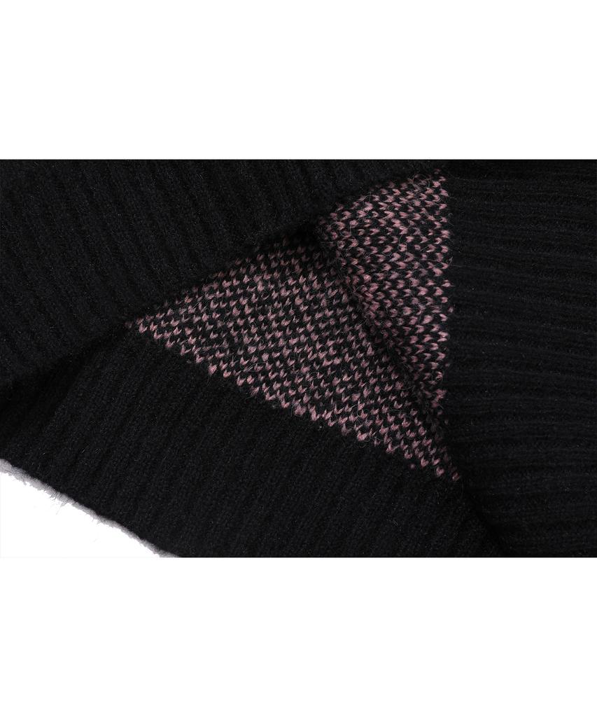 CPGN STUDIO Ribbon Brush Oversized Knit Black