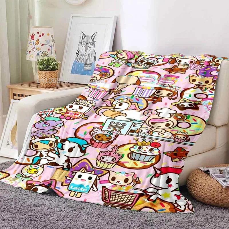 Японский стиль Tokidoki Плед Аниме Фантастический Принт Фланелевые Пледы для Кроватей Диванов Теплое Постельное Белье Мягкий Плед