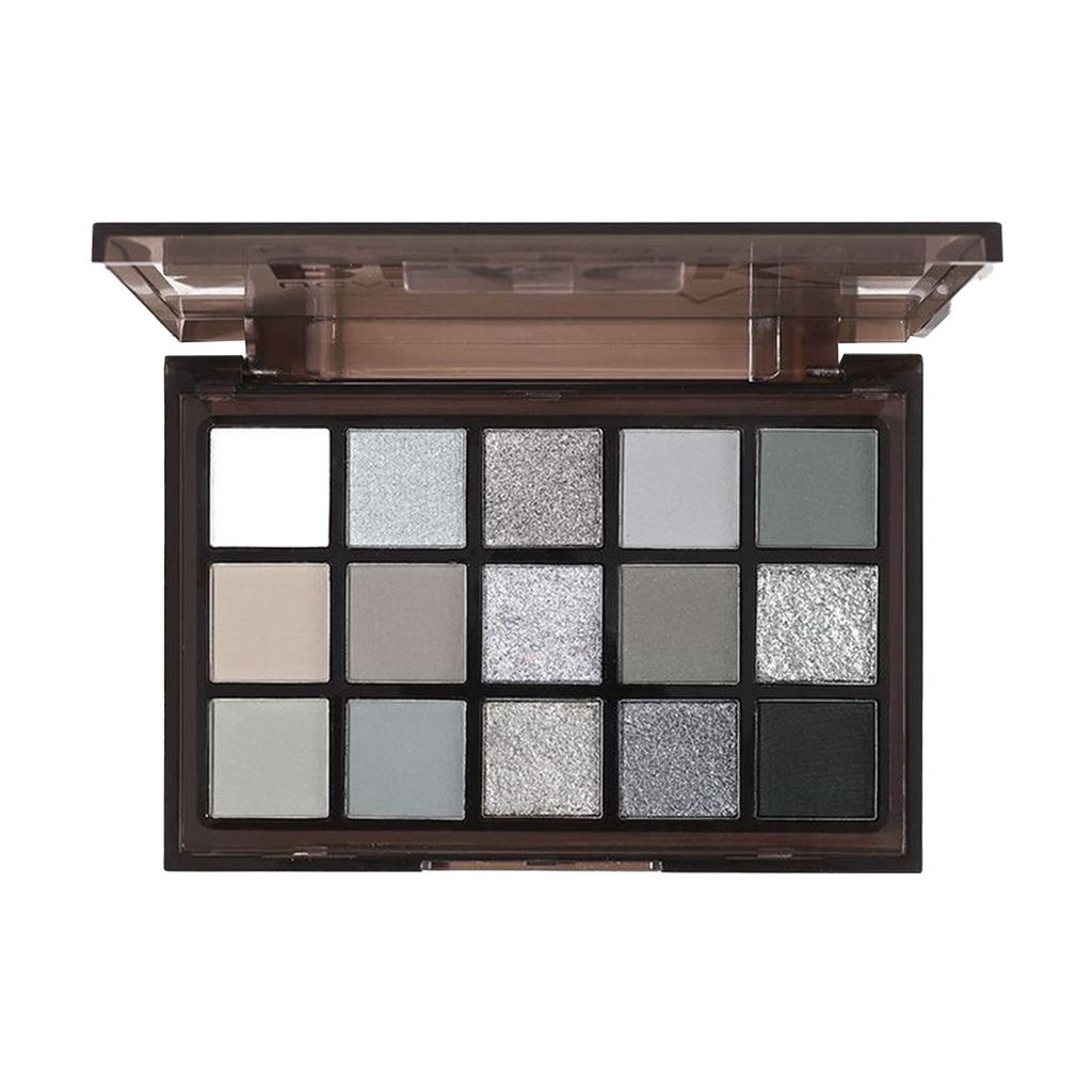 Набор для макияжа с разноцветными тенями для век Mint Green Candy Eye Shadow Summer Vibe Pigmented Blendable Eye Make Up Kit 1.2g*15
