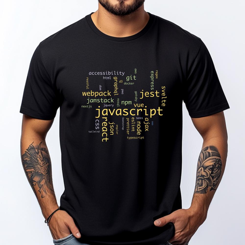 Javascript Разработчик ПО Frontend Инженер Уличная Одежда Футболка Хэллоуин Повседневный
