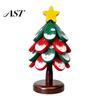 Christmas Tree Hot Pad Wooden Trivets, Durable Pine Wood Potholders with Storage Stand, Trivets for Pots Heat Resistant Foldable Countertop Protector