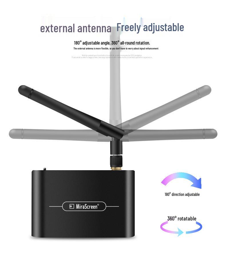 Mirascreen 4K Wireless Screen Mirroring Device for VGA/HD, Compatible with Google/iOS/Android