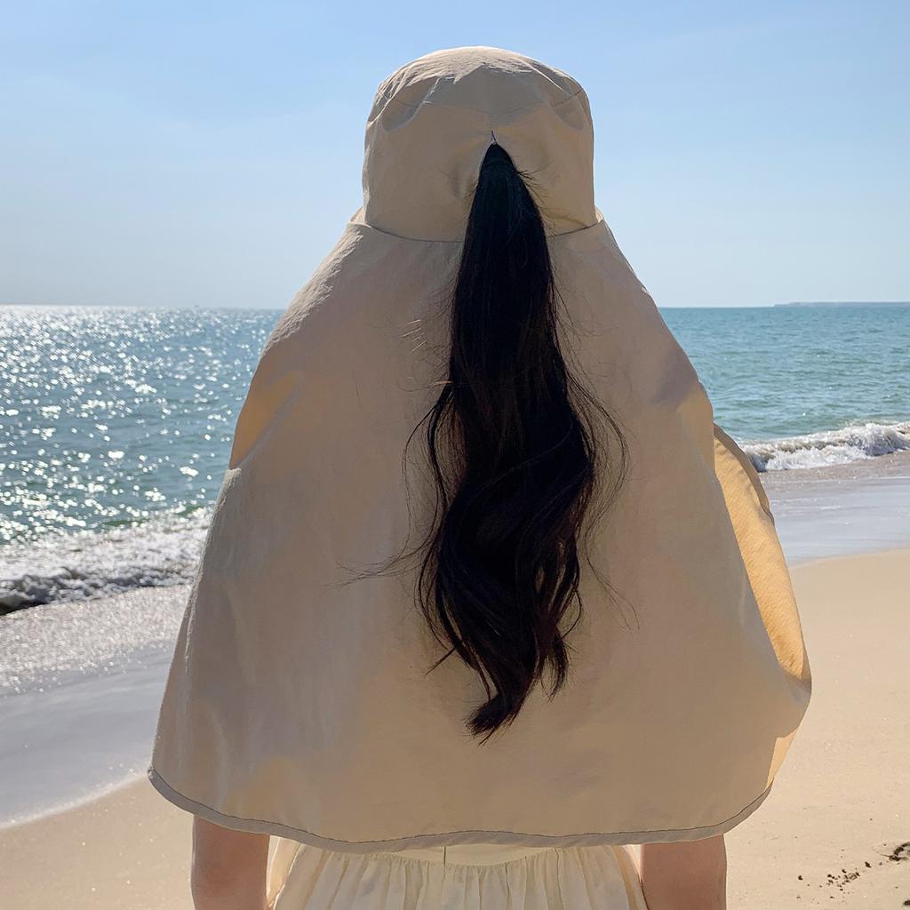 Уличная защита от солнца большая шаль интегрированная шляпа плечи и шея солнцезащитная шляпа защита лица большая шляпа с полями пляжная шляпа рыбака