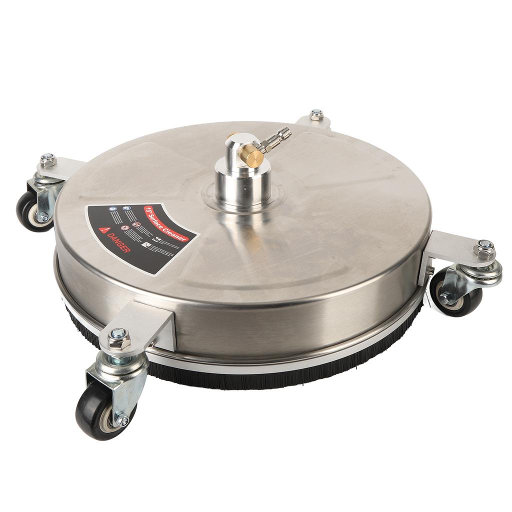 15-дюймовый очиститель высокого давления для поверхностей, профессиональный очиститель поверхностей 4000 фунтов на квадратный дюйм с 4 колесами 1/4 дюйма