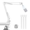 EmJTao SoloCast USB Boom Arm Mic Adjustable Suspension Boom Scissor Arm Stand for HyperX SoloCast Gaming Microphone Stand, (White)